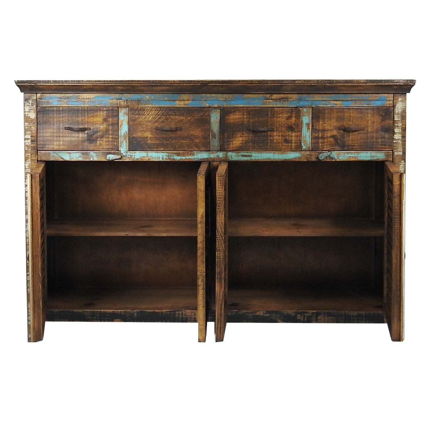 Cabana Rustic Buffet Cabinet | Solid Pine Wood Sideboard with Storage