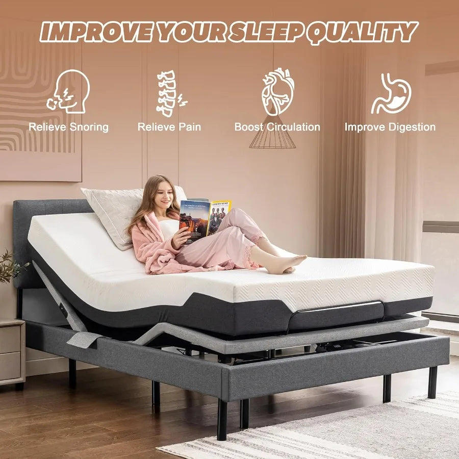 Queen Adjustable Bed Frame | Cozy Complete Homes