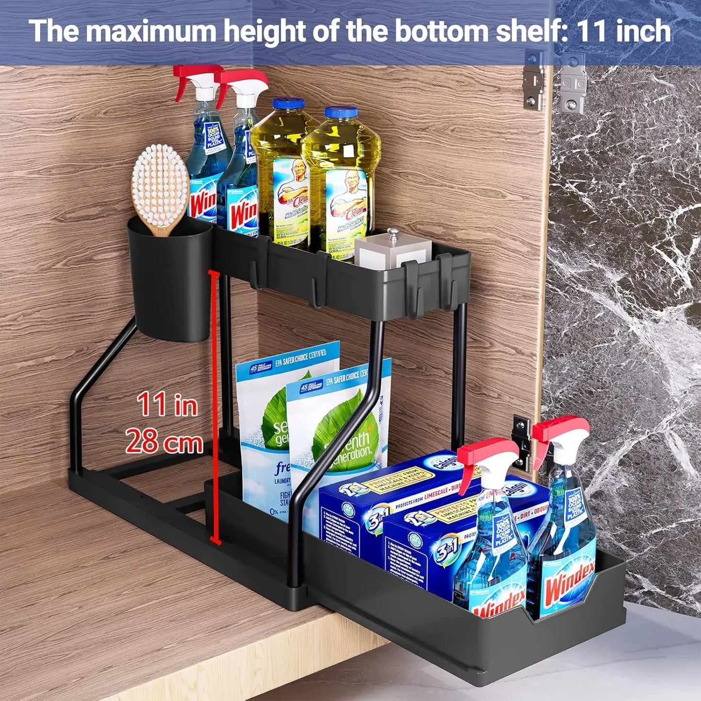 Expandable Under-Sink Storage Rack Shelf | Cozy Complete Homes