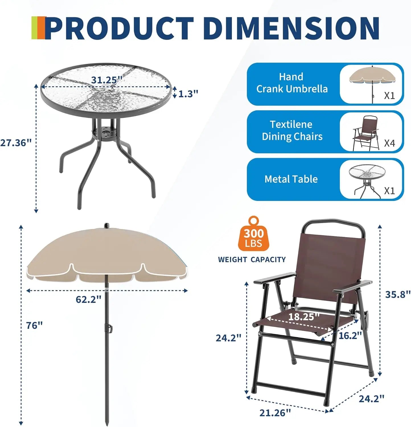 Outdoor Dining With Umbrella | Cozy Complete Homes