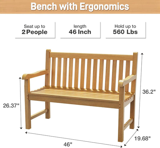 Teak Outdoor Bench | Cozy Complete Homes