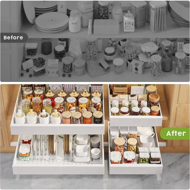 4-Pack Expandable Cabinet Organizer | Cozy Complete Homes