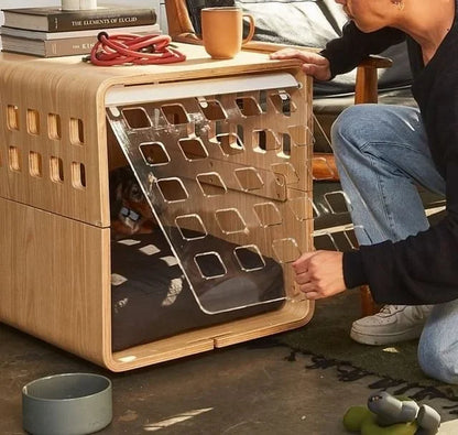 Collapsible Wooden Frame Dog Kennel Dog Crate