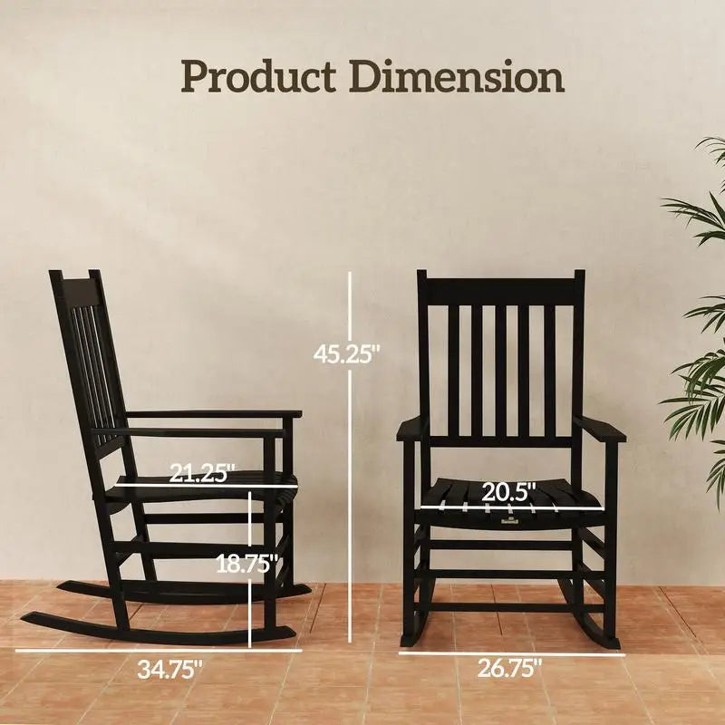 Outdoor Patio Rocking Chair - Weather Resistant | Cozy Complete Homes