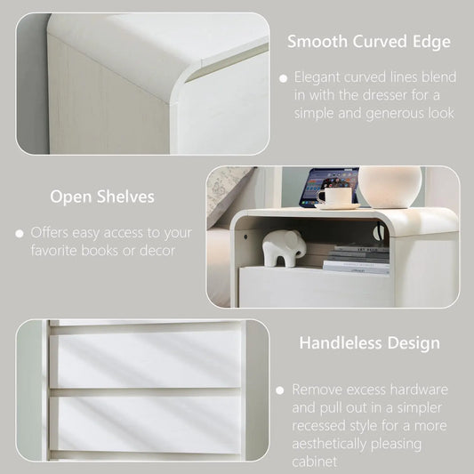 Nightstand with Charging Station | Cozy Complete Homes