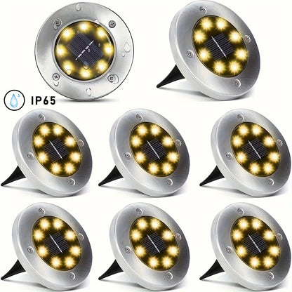 8 piece Solar Outdoor Lights | Cozy Complete Homes