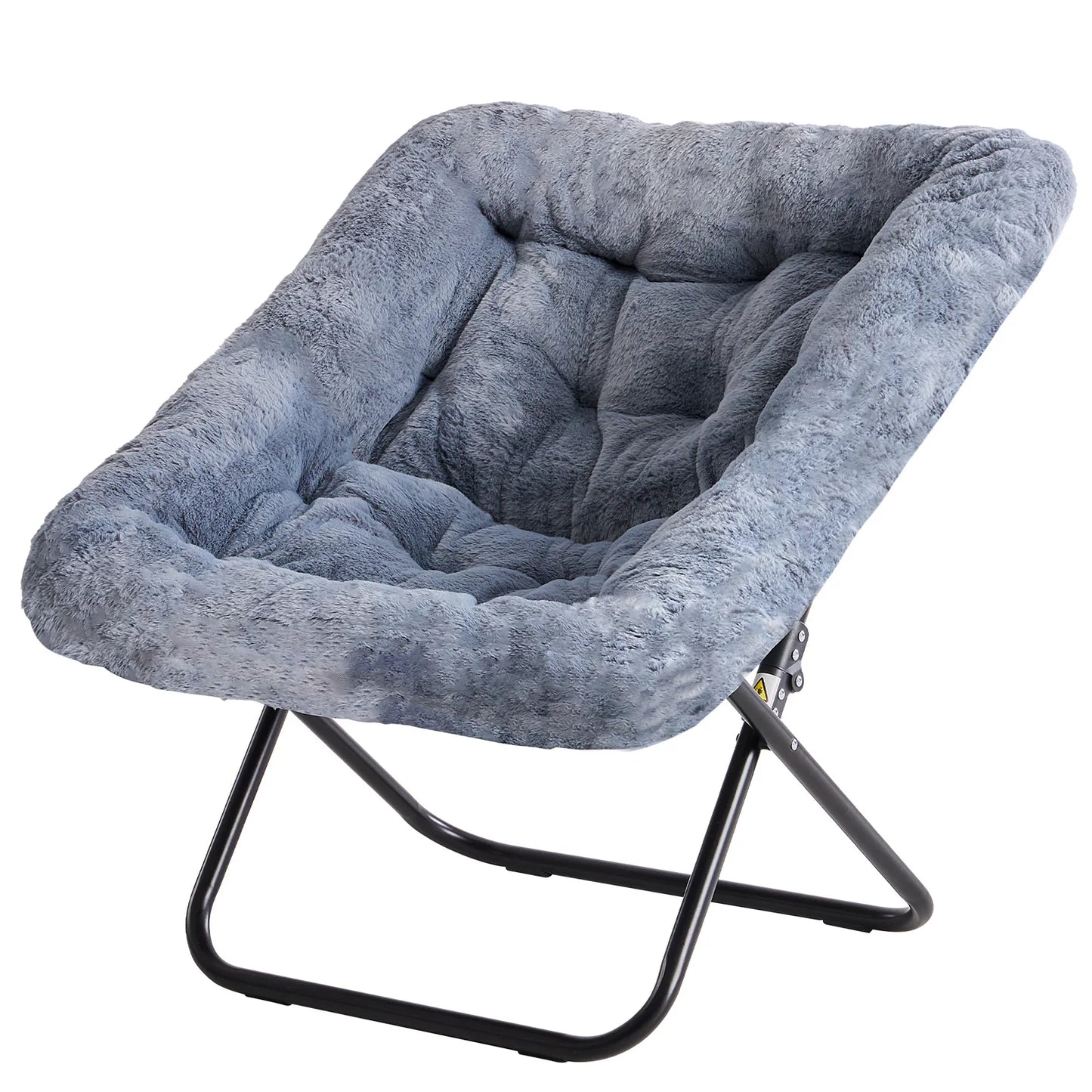 Plush Folding Saucer Chair - Moon Chair | Cozy Complete Homes