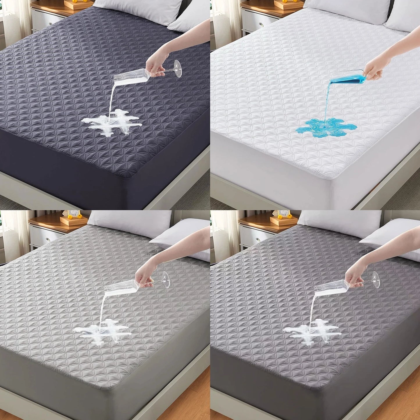 Waterproof Noiseless Mattress Protector - Deep Pocket | Cozy Complete Homes