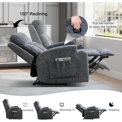 Manual Massage Recliner Chair with Heat | Cozy Complete Homes