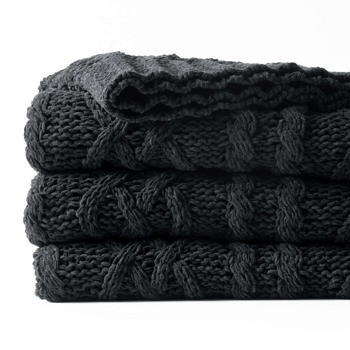 CozyHome™ Luxury Chunky Chenille Throw – Hand-Woven Softness