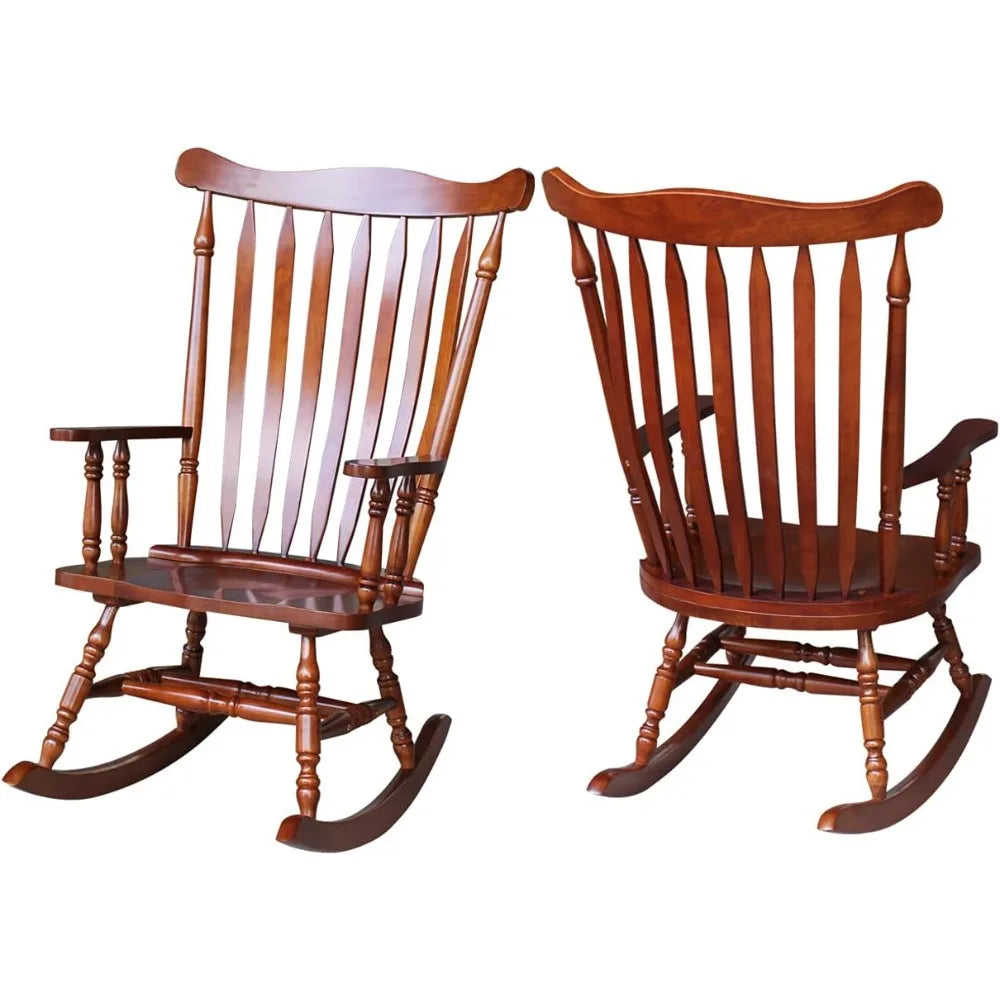 Classic Indoor Rocking Chair - Wooden Rocker | Cozy Complete Homes