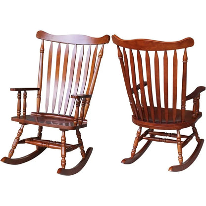 Classic Indoor Rocking Chair - Wooden Rocker | Cozy Complete Homes
