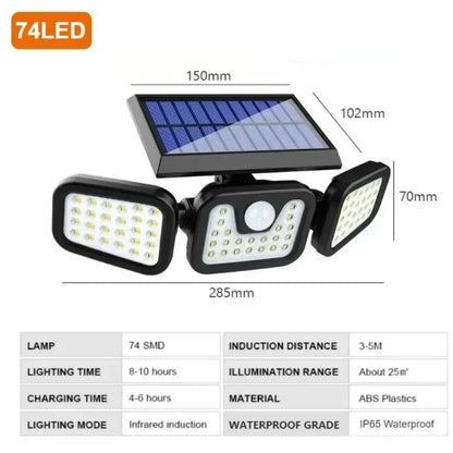 Headlight 90 Degree Adjustment Solar Light | Cozy Complete Homes