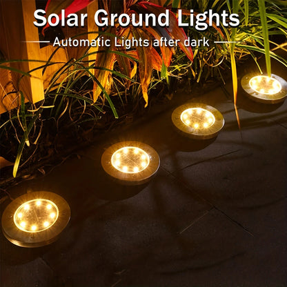 8 piece Solar Outdoor Lights | Cozy Complete Homes