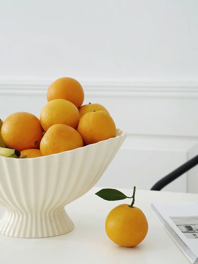 Artisanal Ceramic Fruit Bowl – Sculptural Kitchen & Living Centerpiece