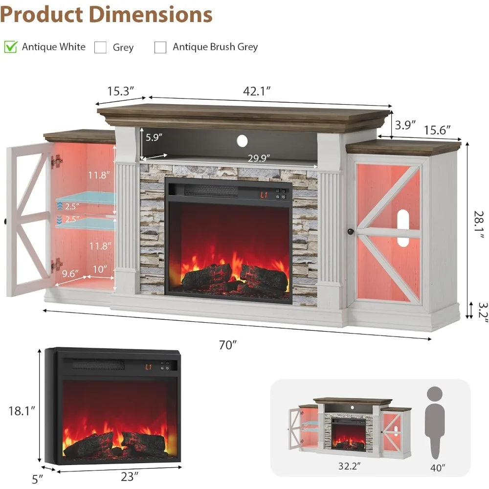 Electric Fireplace TV Stand | Cozy Complete Homes