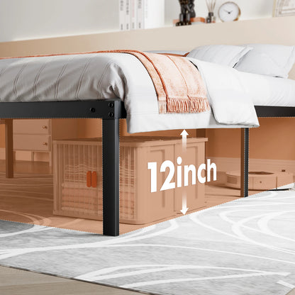 Metal Platform Bed Frame (Twin/Full/Queen/King) | Cozy Complete Homes
