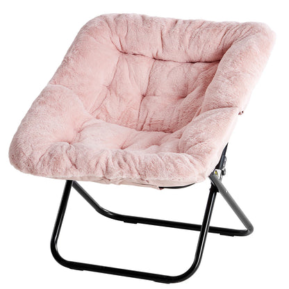 Plush Folding Saucer Chair - Moon Chair | Cozy Complete Homes