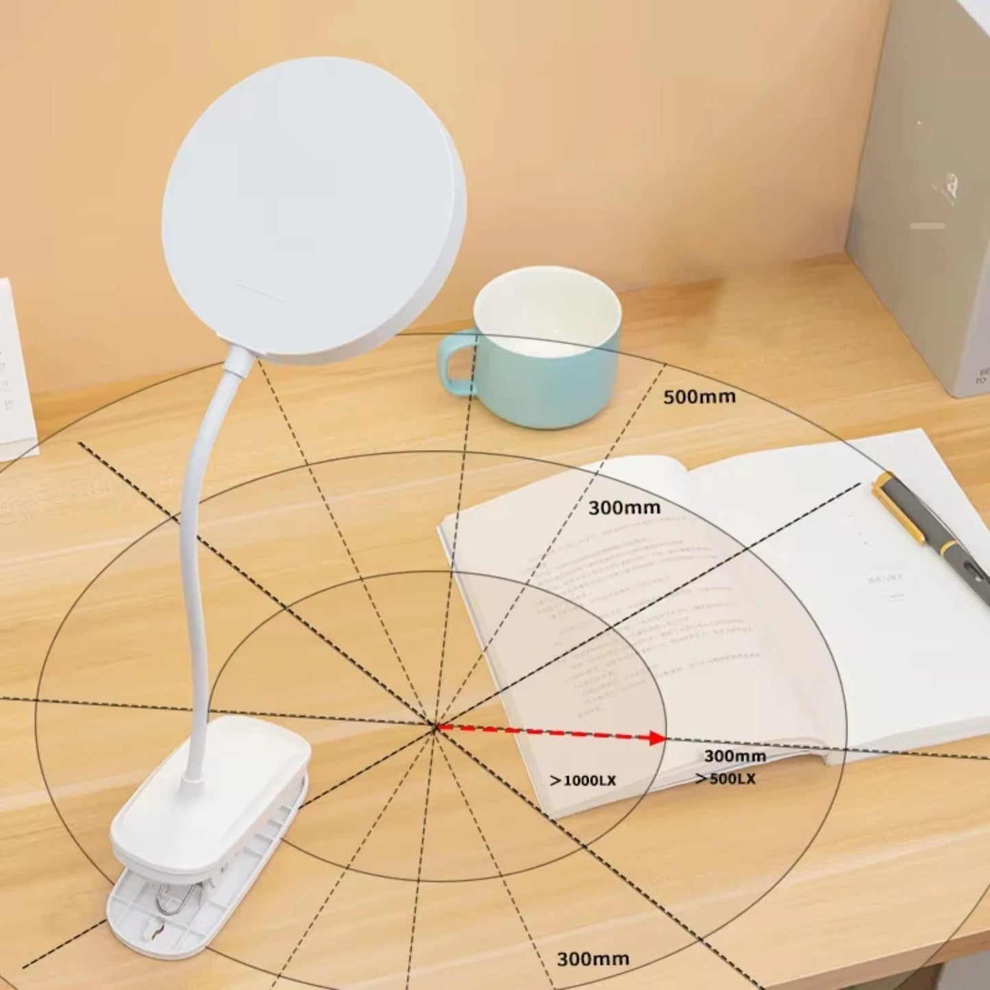 Rechargeable USB Clip-On Table Lamp | Cozy Complete Homes