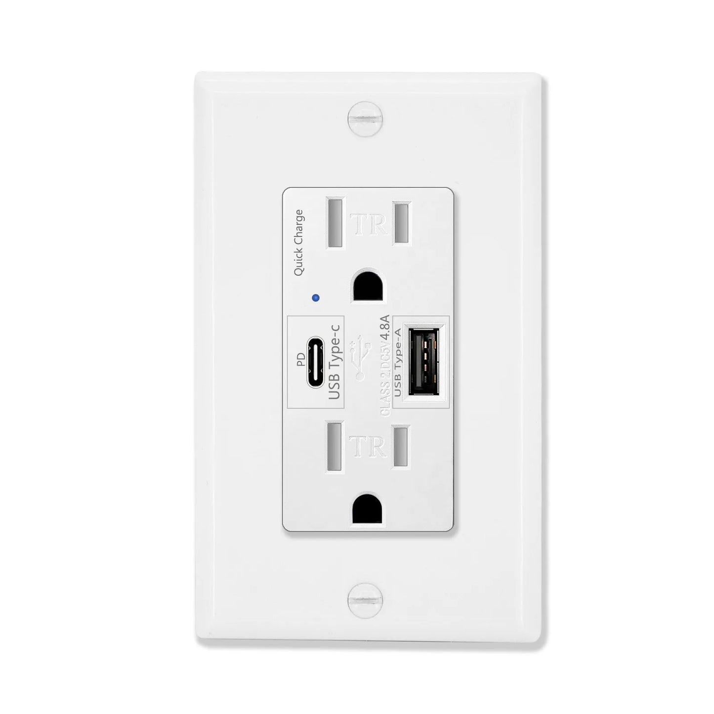 Power Socket with Type C USB Quick Charger | Cozy Complete Homes