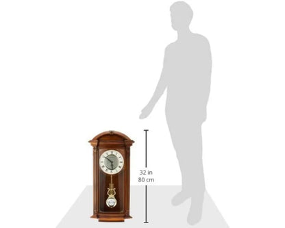 Vintage Walnut Chiming Mantel Clock | Cozy Complete Homes