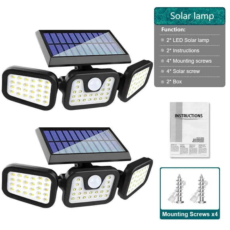 Headlight 90 Degree Adjustment Solar Light | Cozy Complete Homes