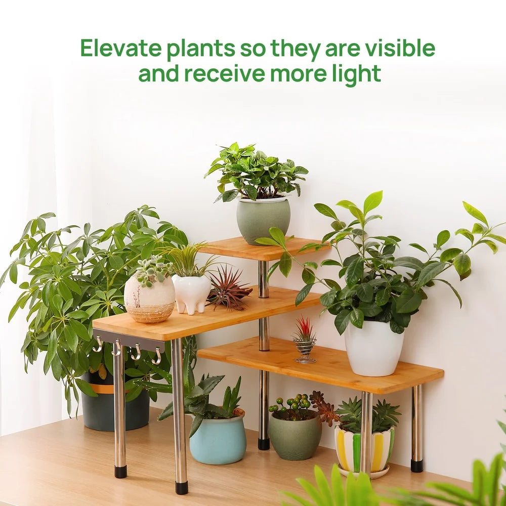 3 Tier Bamboo Kitchen Countertop Organizer | Cozy Complete Homes