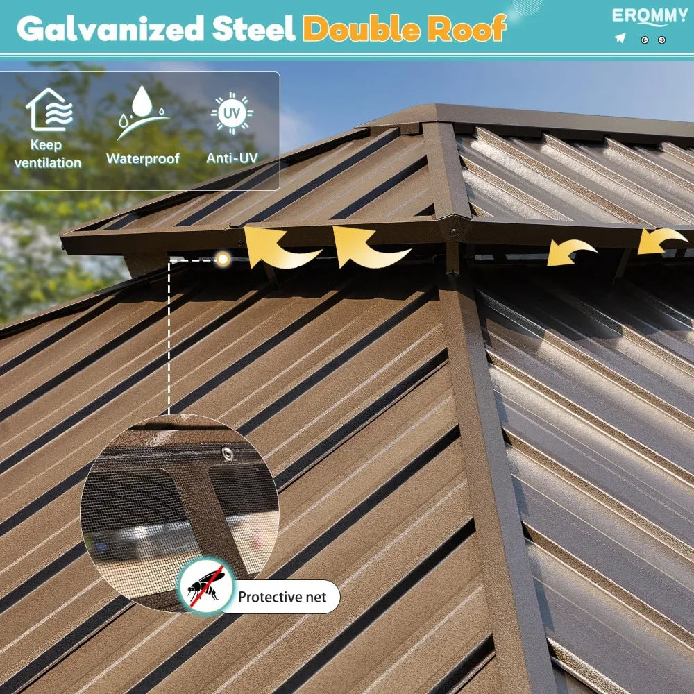 Heavy-Duty Hardtop Gazebo - Outdoor Shelter | Cozy Complete Homes