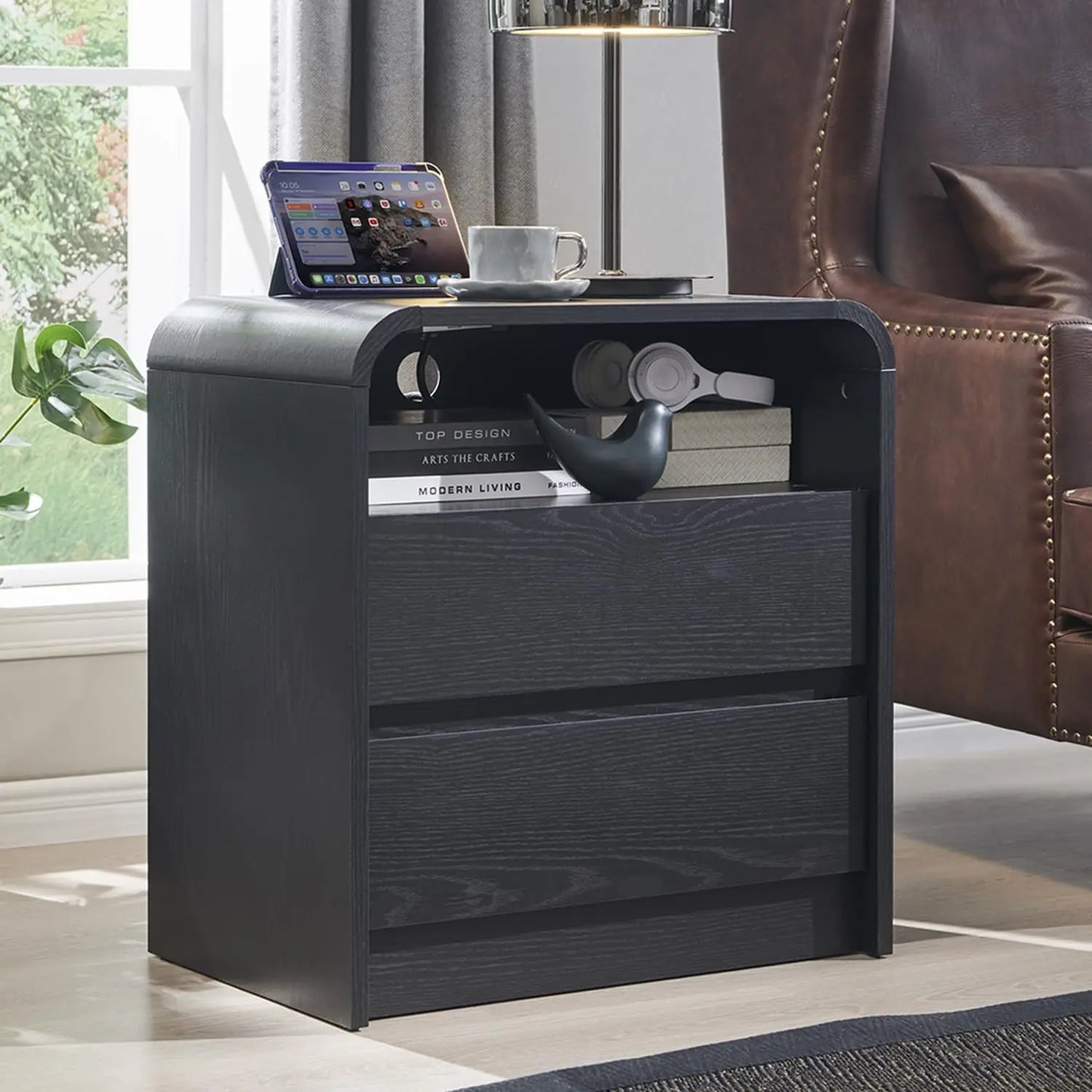 Nightstand with Charging Station | Cozy Complete Homes