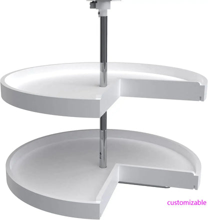 2 Tier Pie-Cut Lazy Susan | Cozy Complete Homes