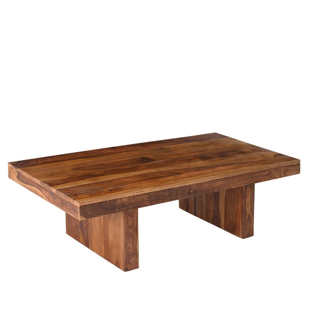 Wooden table on a white background