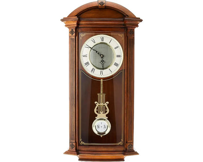 Vintage Walnut Chiming Mantel Clock | Cozy Complete Homes