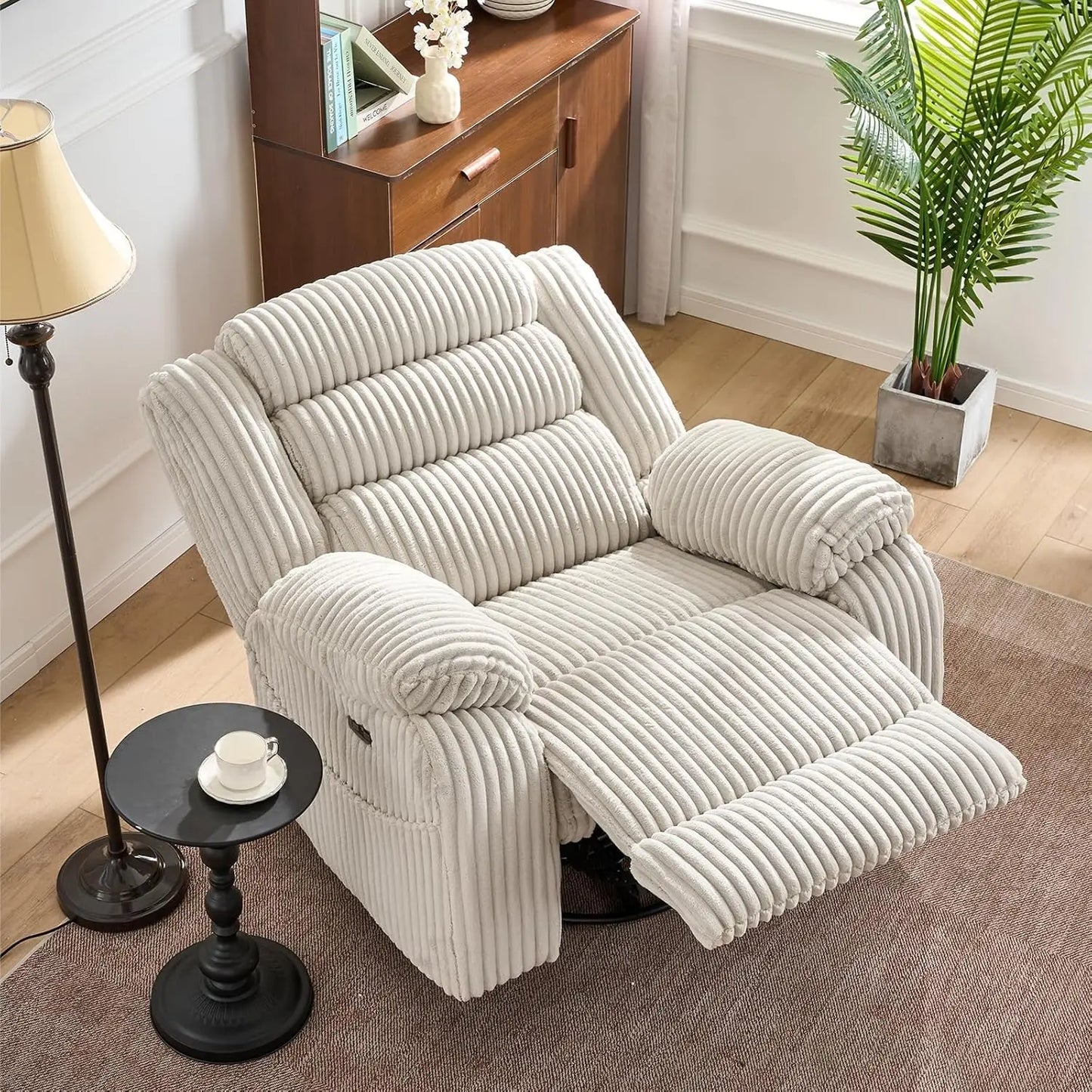 Power Swivel Rocker Recliner with Massage & Heat | Cozy Complete Homes