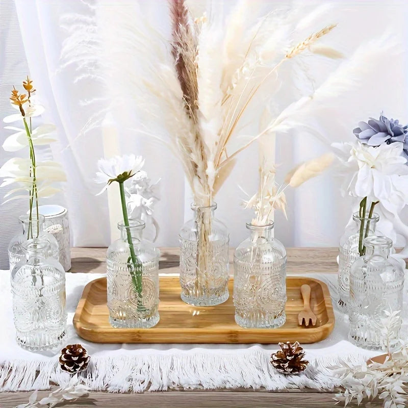 12 Pack Clear Glass Bud Vases | Cozy Complete Homes