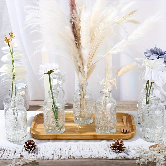 12 Pack Clear Glass Bud Vases | Cozy Complete Homes