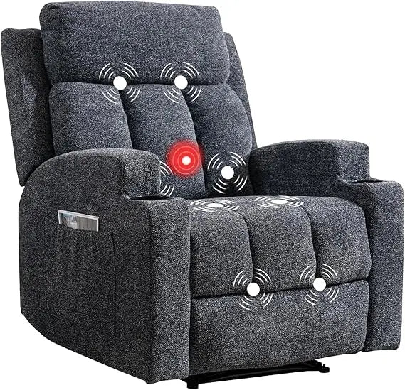 Manual Massage Recliner Chair with Heat | Cozy Complete Homes