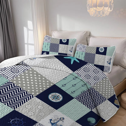 Printed Quilt Set, Cal King | Cozy Complete Homes