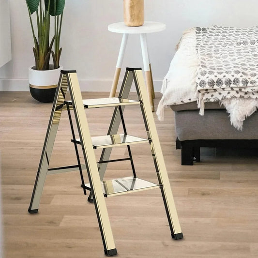 Customizable-3 Step Lightweight Folding Ladder | Cozy Complete Homes
