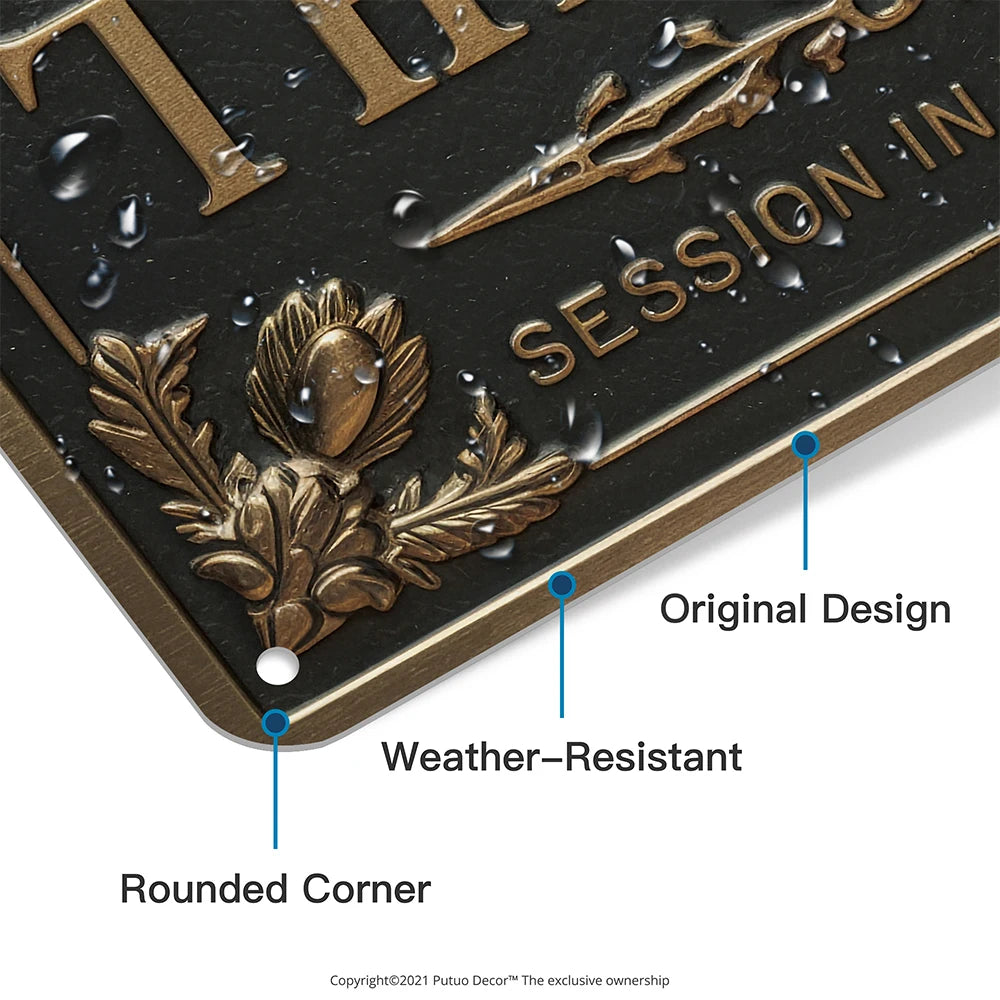 Metal Sign Decor, 7.8 X 11.8 Inch | Cozy Complete Homes