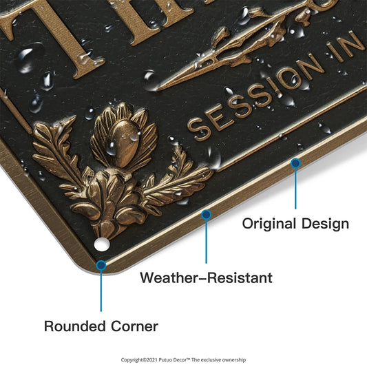 Metal Sign Decor, 7.8 X 11.8 Inch | Cozy Complete Homes