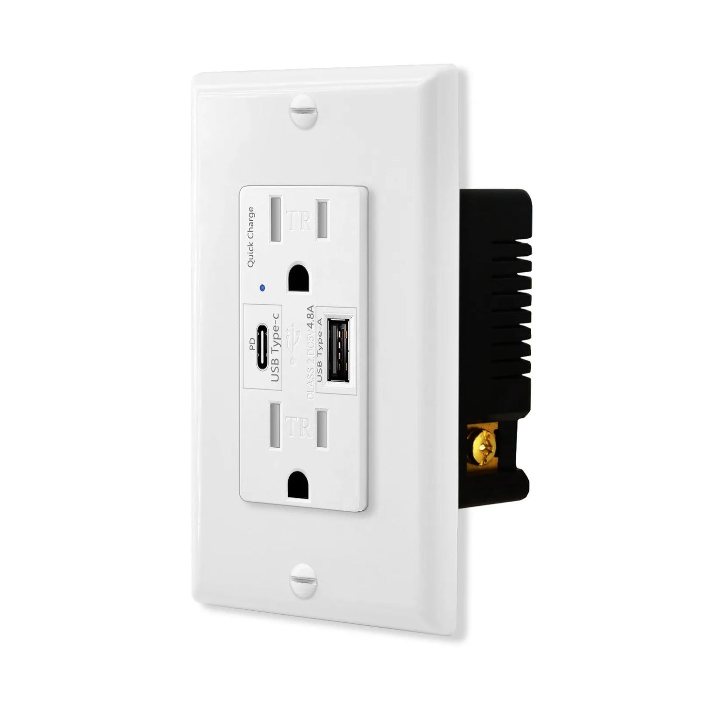 Power Socket with Type C USB Quick Charger | Cozy Complete Homes