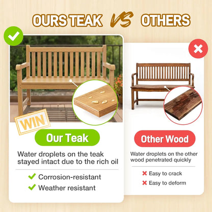 Teak Outdoor Bench | Cozy Complete Homes