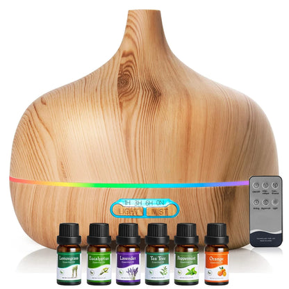 550ml Ultrasonic Essential Oil Diffuser - Cool Mist | Cozy Complete Homes