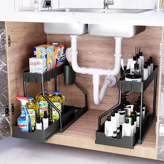 Expandable Under-Sink Storage Rack Shelf | Cozy Complete Homes