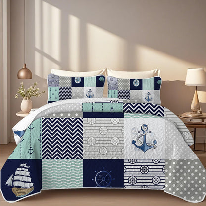 Printed Quilt Set, Cal King | Cozy Complete Homes