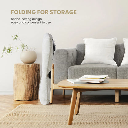 Plush Folding Saucer Chair - Moon Chair | Cozy Complete Homes