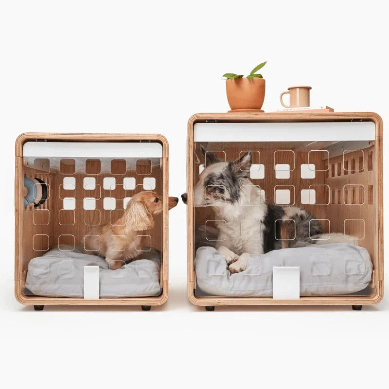 Collapsible Wooden Frame Dog Kennel Dog Crate