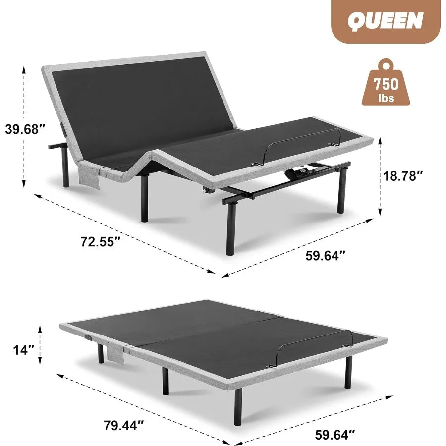 Queen Adjustable Bed Frame | Cozy Complete Homes