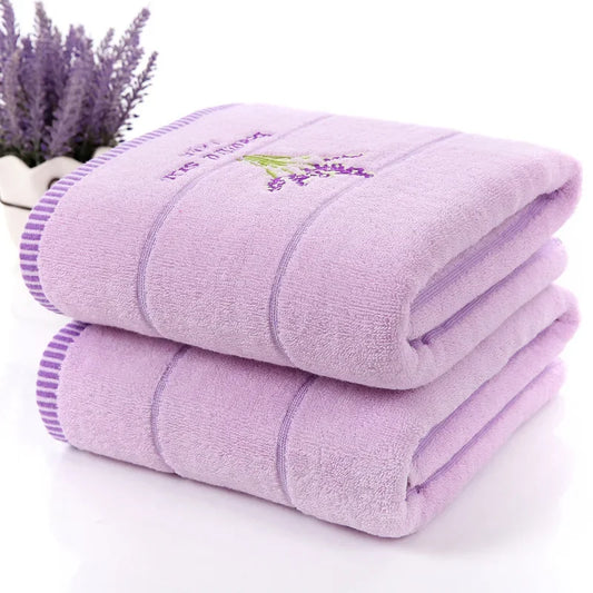 Pure Cotton Embroidered Bath Towel | Cozy Complete Homes