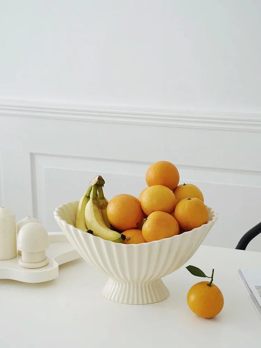 Artisanal Ceramic Fruit Bowl – Sculptural Kitchen & Living Centerpiece